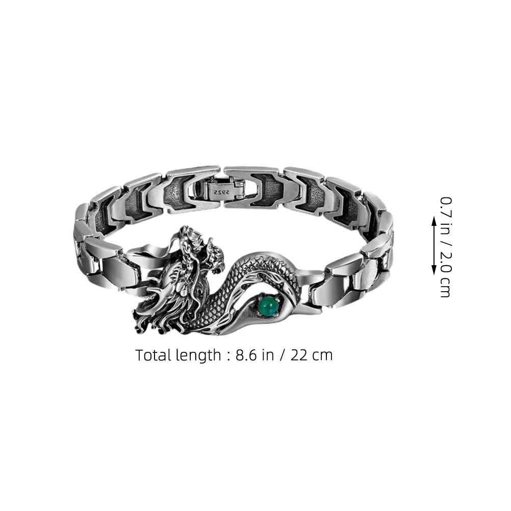 Stylish Dragon Bracelet Fade R - Men Accessories Aesthetic 리뷰 및 가격