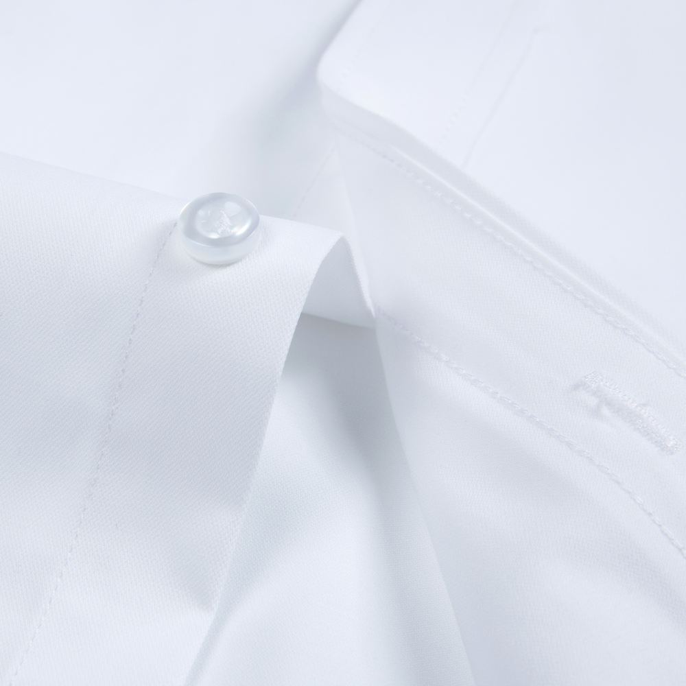 White Solid Color Men's Long S - Men Formal Wear Shirts recensione e prezzo