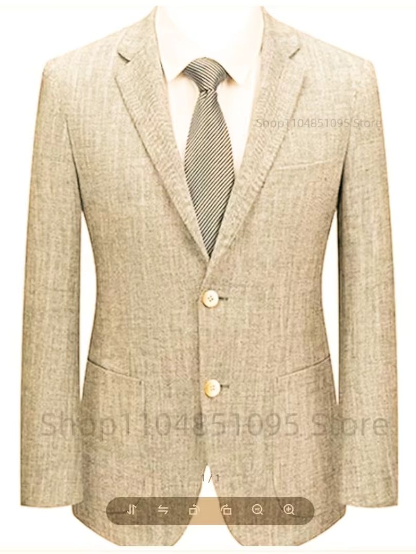 Men's Slim Fit Linen Suit Blaz - Men Formal Wear For Summer recensione e prezzo
