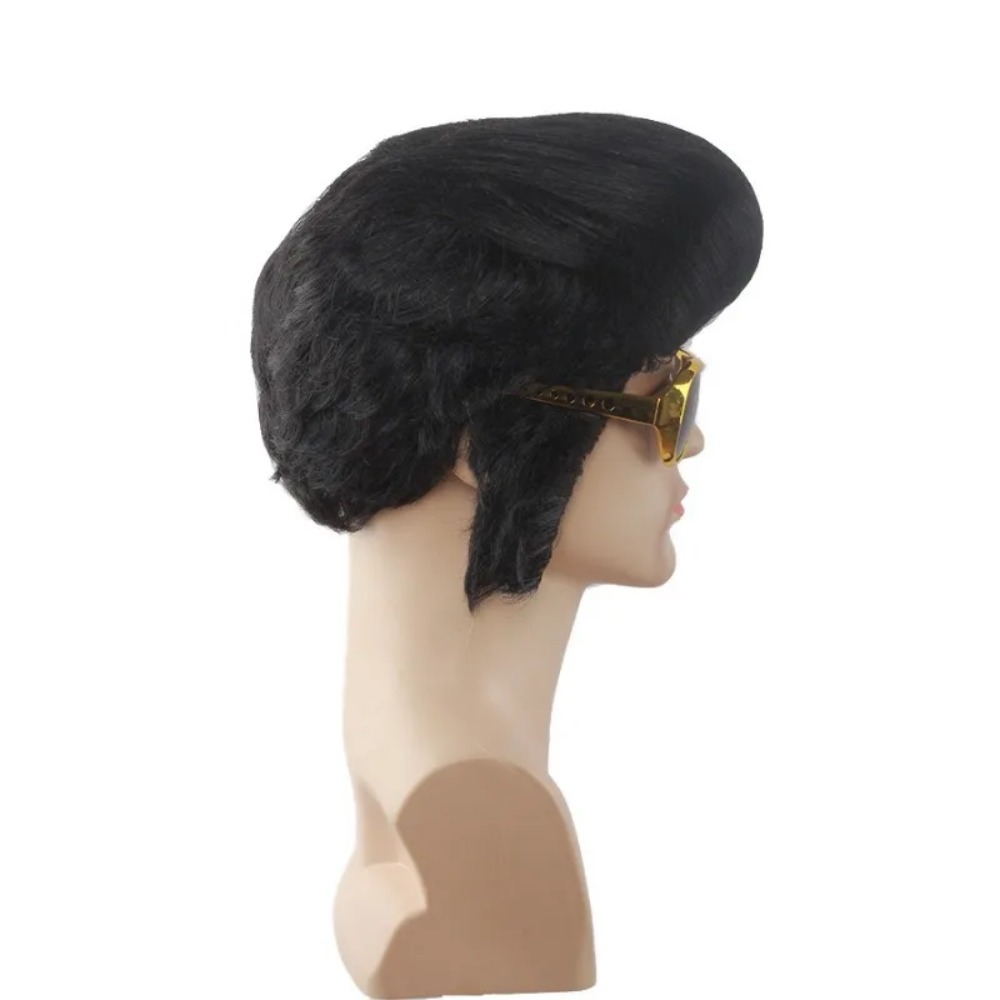 Retro Man Star Cosplay Wig Bla - Men Accessories To Wear 리뷰 및 가격