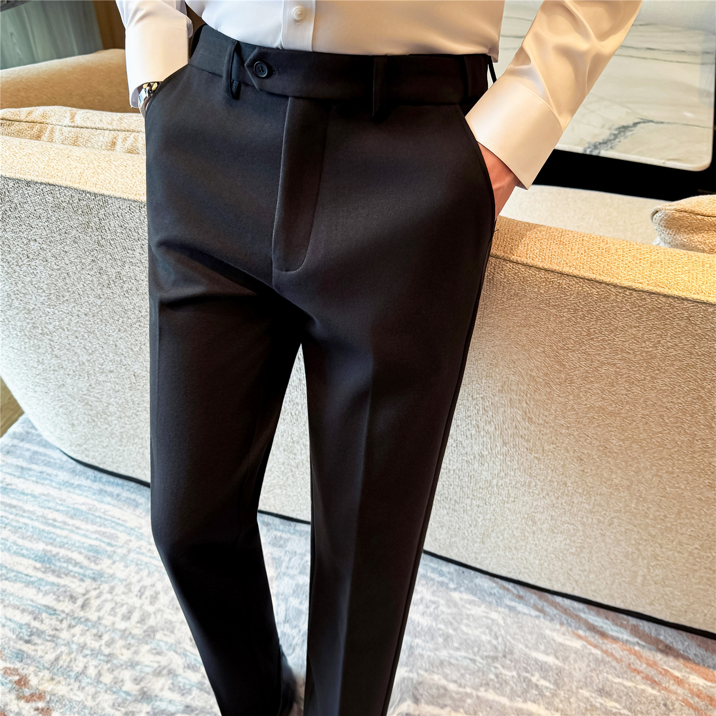 Men's Wool Blend Straight Dres - Men'S Formal Wear In Winter recensione e prezzo