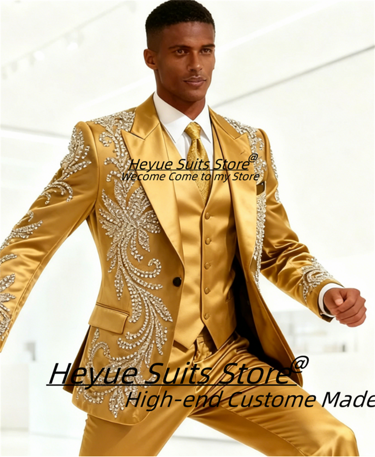 High End Customized Men Suit L - Men Formal Wear Wedding recensione e prezzo