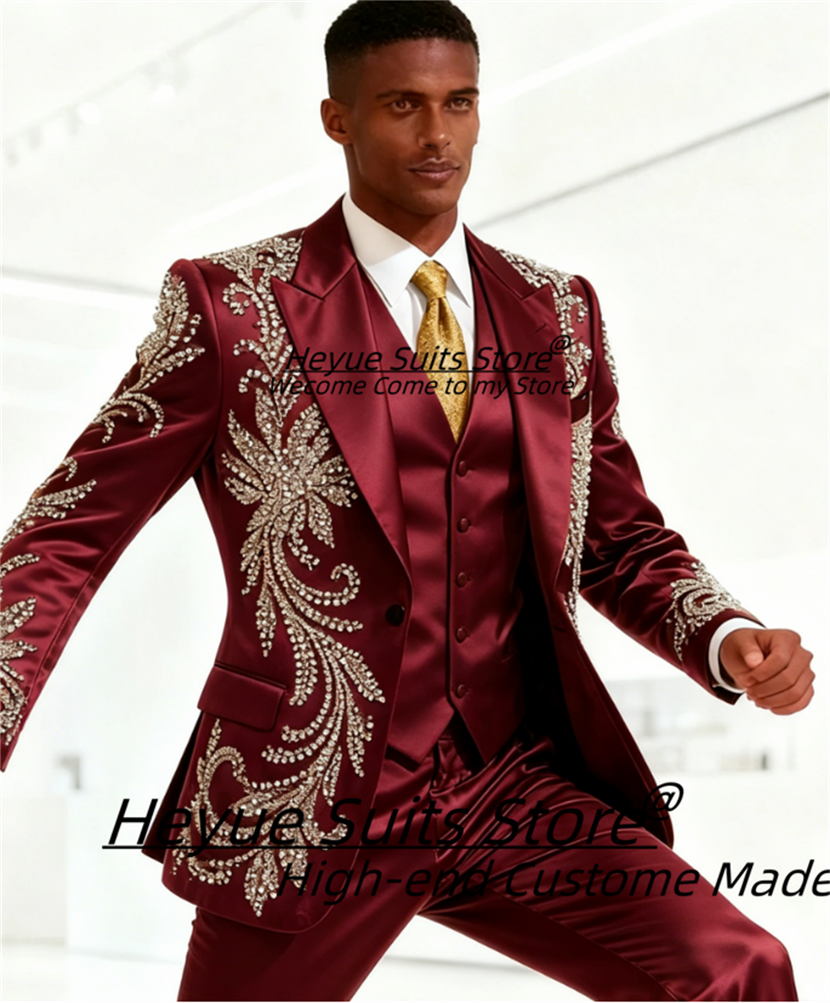 High End Customized Men Suit L - Men Formal Wear Wedding recensione e prezzo