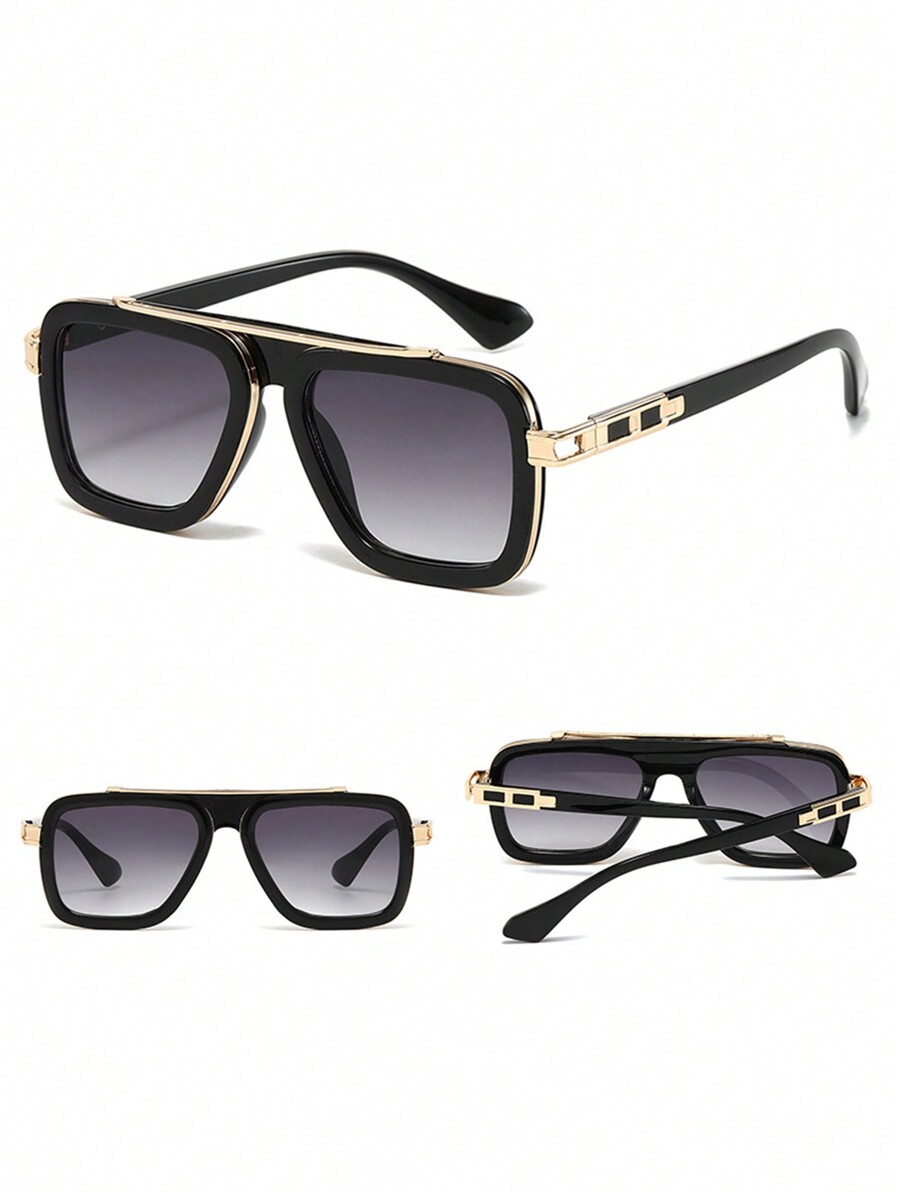 1pc Men's Double Beam Fashion  - Men'S Accessories Glasses 리뷰 및 가격