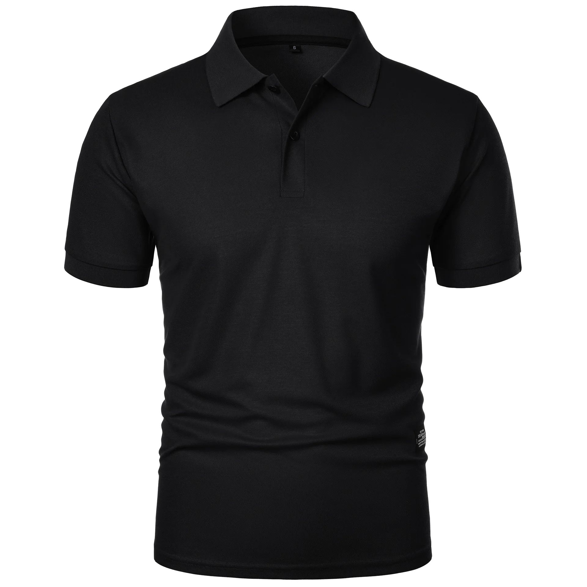 Men's Casual Polo Shirt Black  - Men Formal Wear Shirts recensione e prezzo