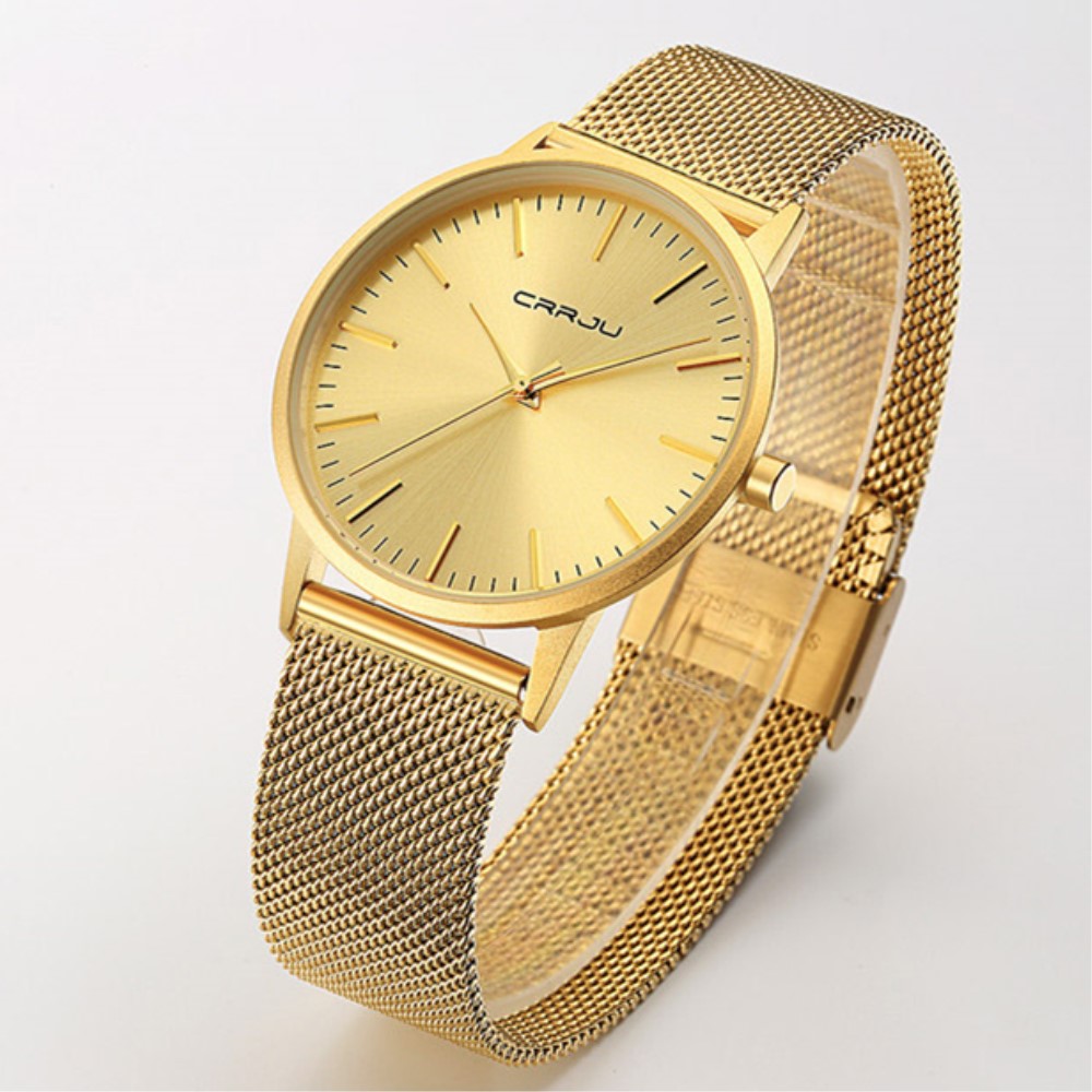 CRRJU Ultra Slim Gold Quartz W - Men Accessories For Wrist 리뷰 및 가격