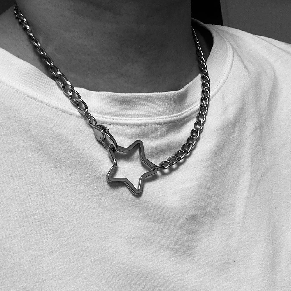 Gothic Stainless Steel Cuban C - Men Accessories Aesthetic 리뷰 및 가격