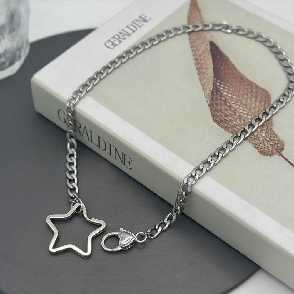 Gothic Stainless Steel Cuban C - Men Accessories Aesthetic 리뷰 및 가격