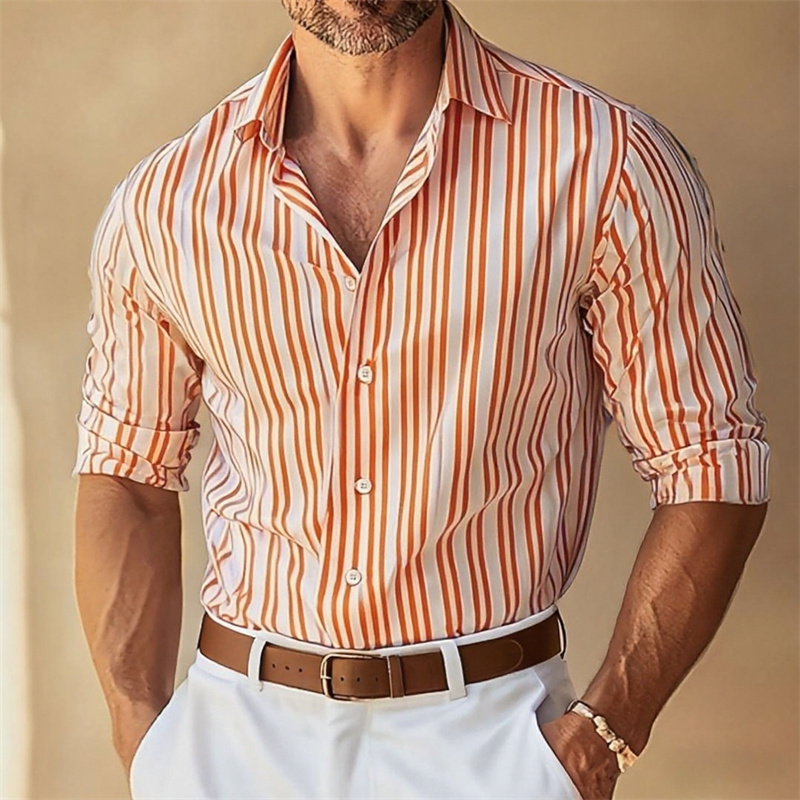 10 colors men's formal lapel b - Men Formal Wear Shirts recensione e prezzo