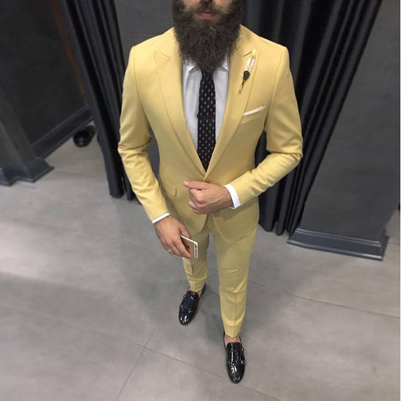 2025 Latest Yellow Men Suits f - Formal Wear For Men Yellow recensione e prezzo