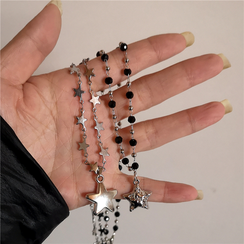 Kpop Cool Punk Vintage Star Pe - Men Accessories Aesthetic 리뷰 및 가격
