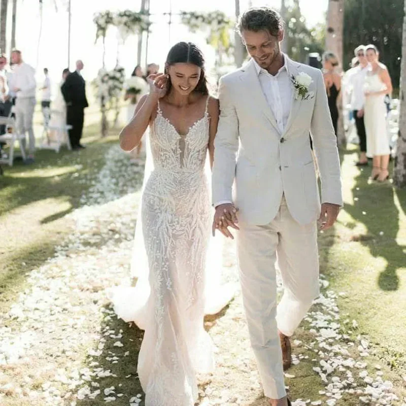 Linen Wedding Tuxedo For Men S - Men'S Formal Wear Attire recensione e prezzo