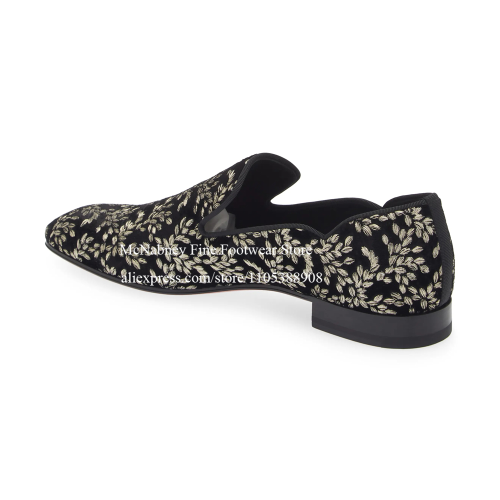 Black Silk Velvet Slip On Loaf - Men Formal Party Wear Dress recensione e prezzo