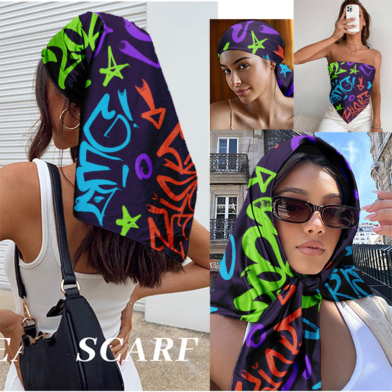 90x90cm Colorful Graffiti Squa - Men Accessories For Neck 리뷰 및 가격