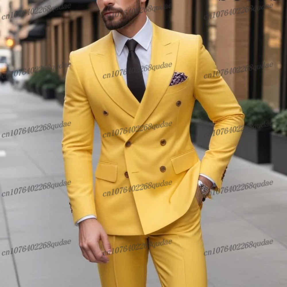 Yellow Formal Occasion Men Sui - Formal Wear For Men Yellow recensione e prezzo