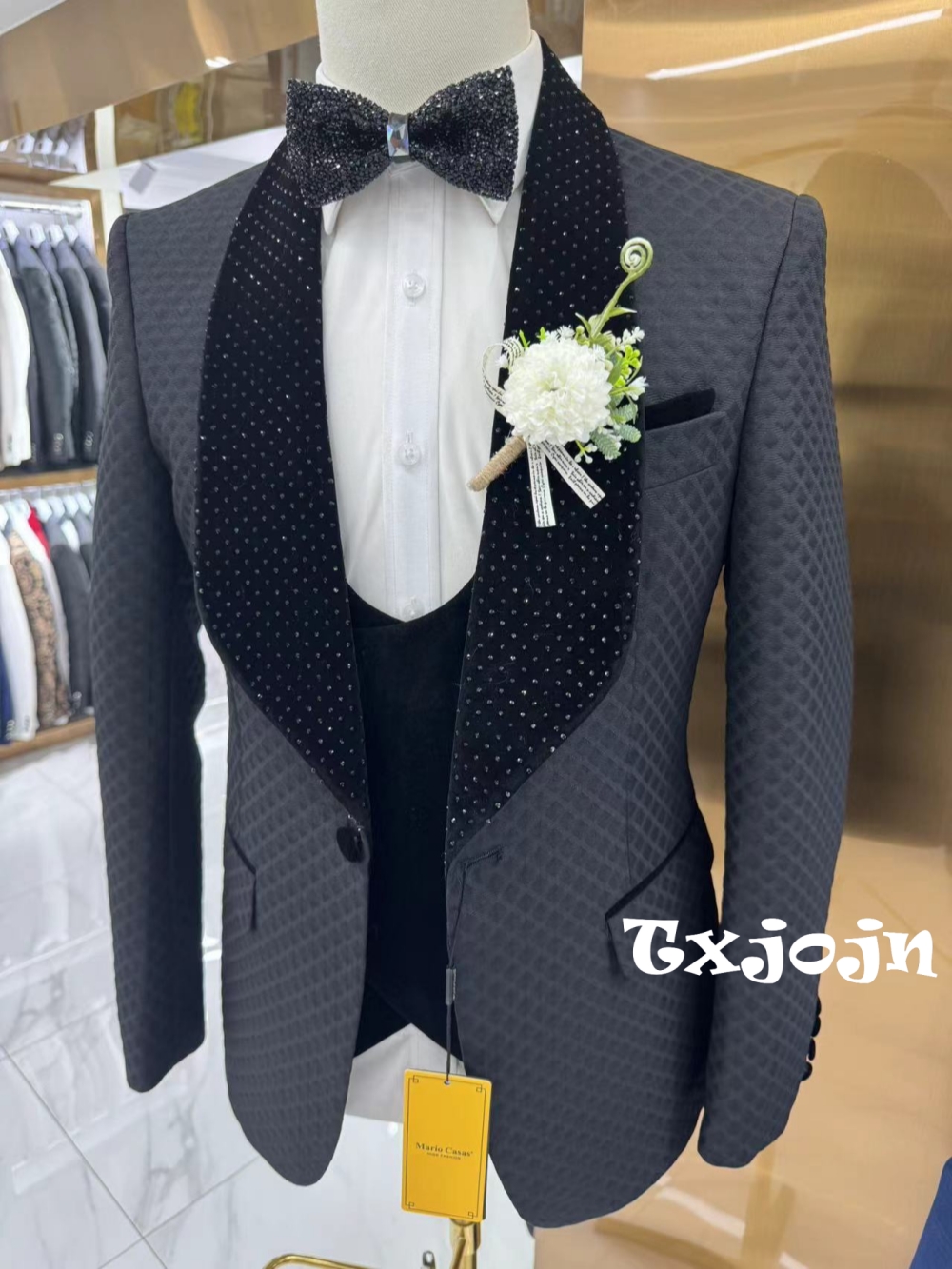 New Luxurious Beaded Tuxedo 3  - Men Formal Wear Pants recensione e prezzo