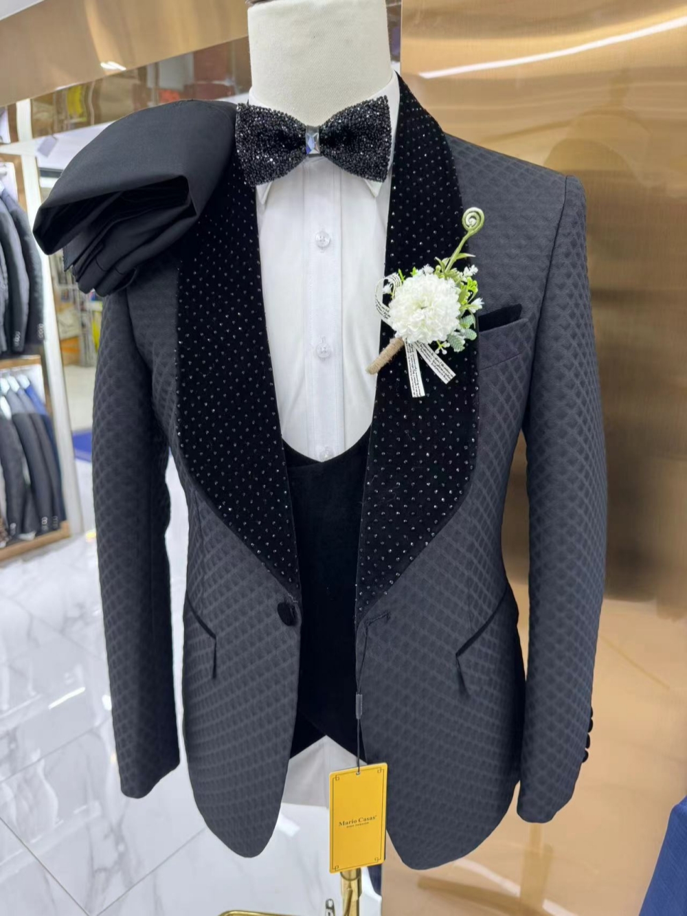 New Luxurious Beaded Tuxedo 3  - Men Formal Wear Pants recensione e prezzo