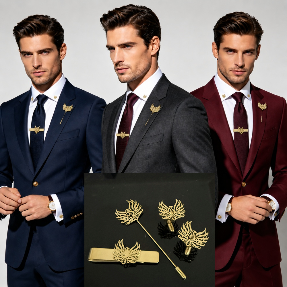 Custom Cufflink Tie Set Bar Pe - Men Formal Wear Wedding recensione e prezzo