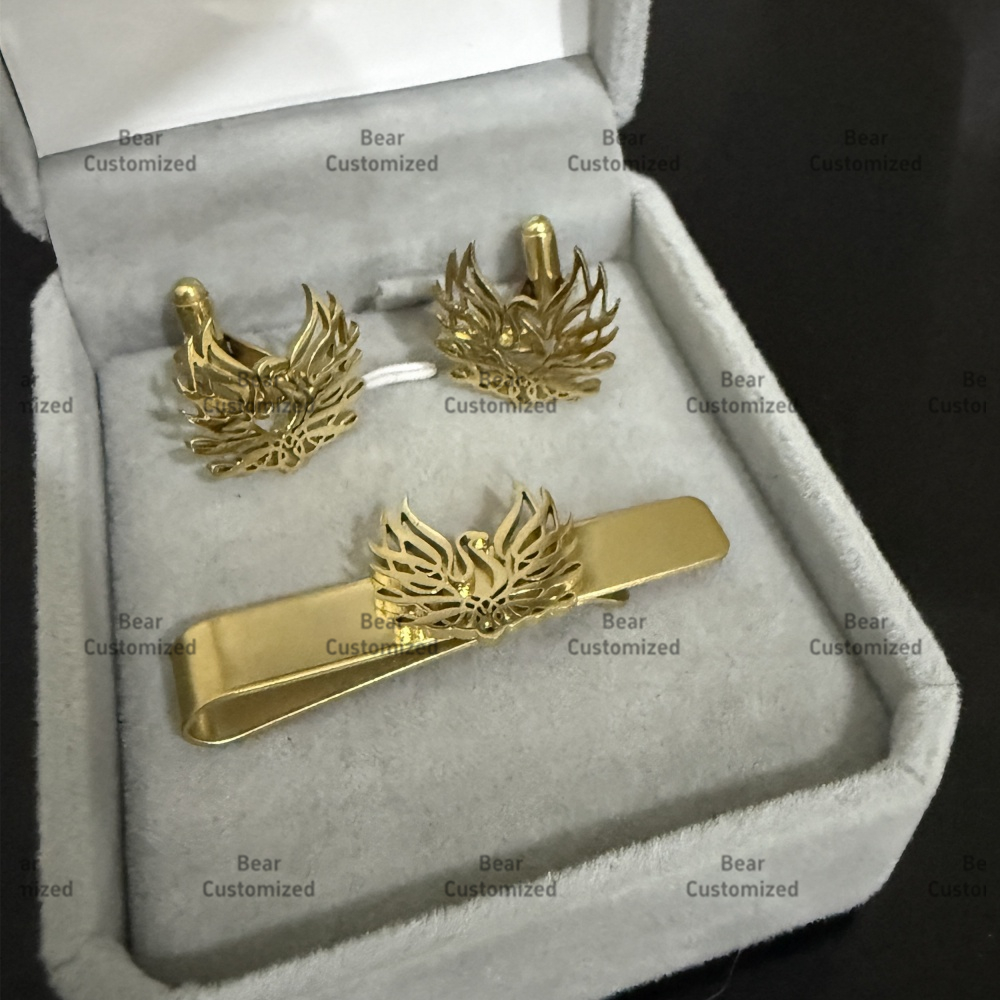 Custom Cufflink Tie Set Bar Pe - Men Formal Wear Wedding recensione e prezzo