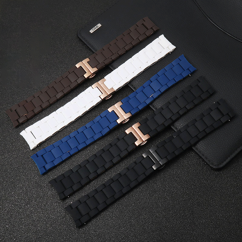 Rubber clad steel Watchband Fo - Men'S Accessories Armani 리뷰 및 가격