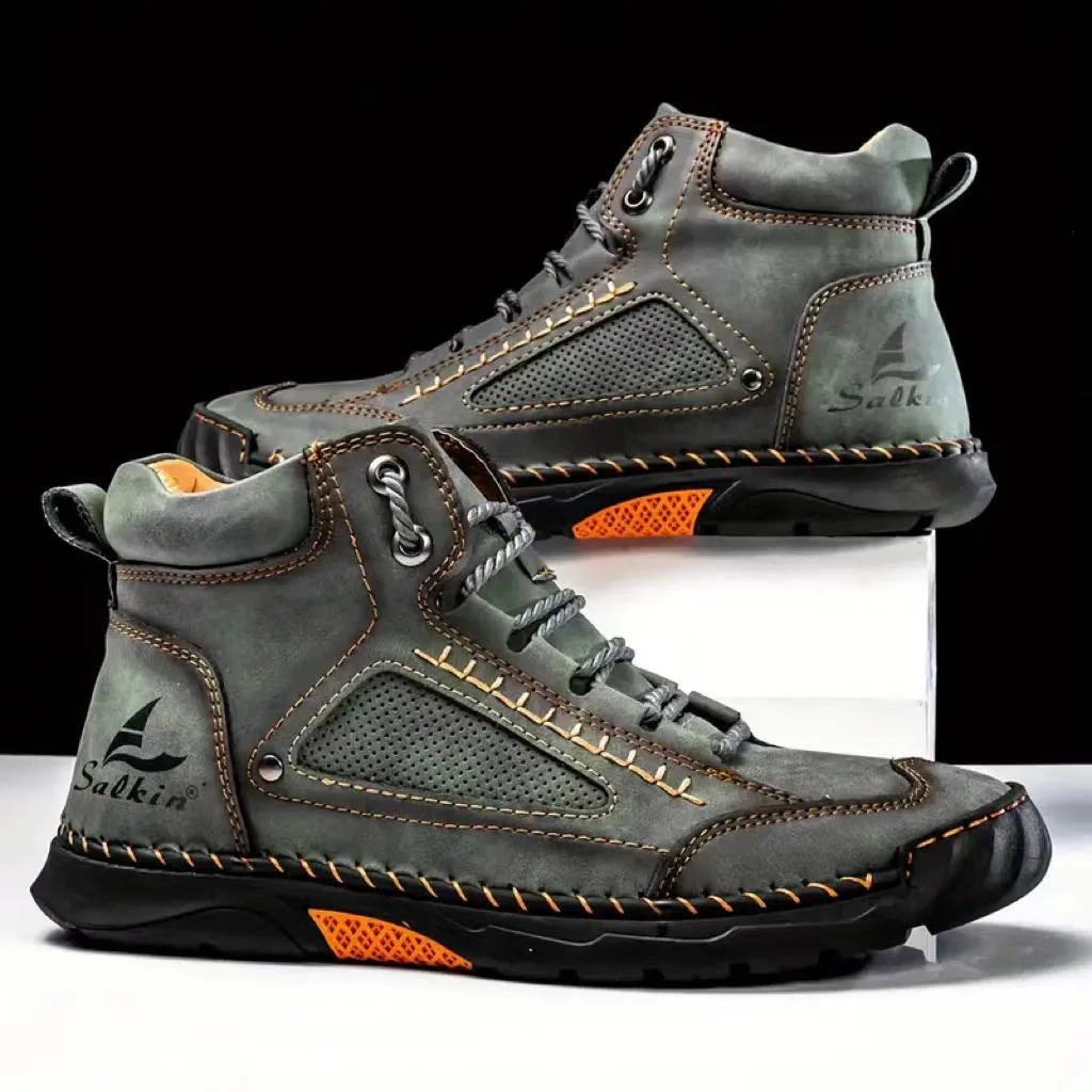 Men's Hand-stitched Boots Plus - Men Accessories To Wear 리뷰 및 가격