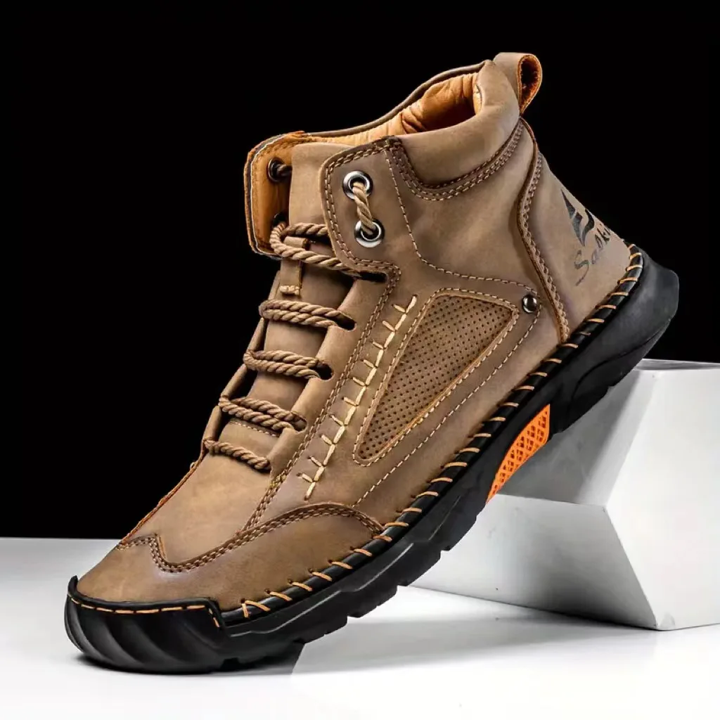 Men's Hand-stitched Boots Plus - Men Accessories To Wear 리뷰 및 가격