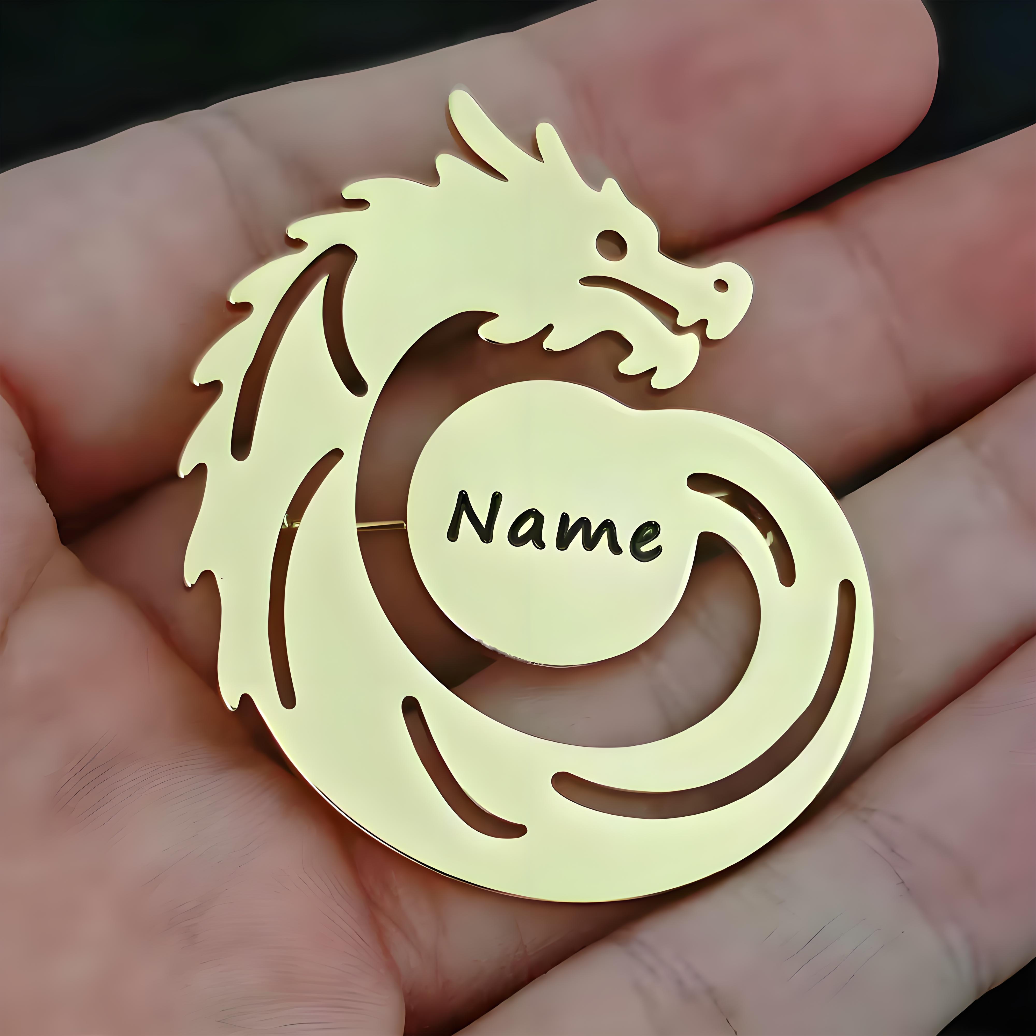 Custom Name Dragon Brooch, Per - Men'S Formal Ethnic Wear recensione e prezzo