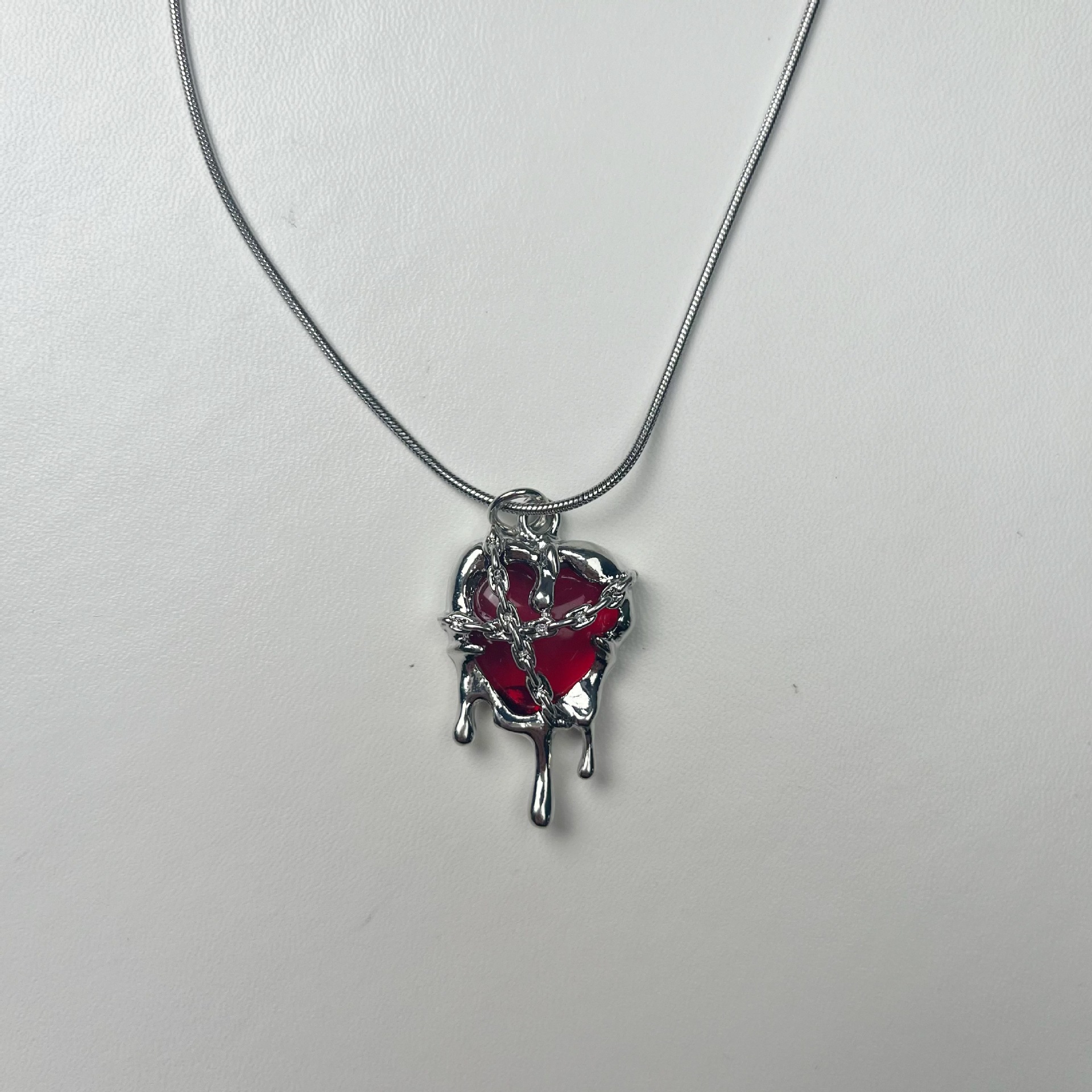 New Punk Gothic Red Black Lava - Men Accessories Aesthetic 리뷰 및 가격