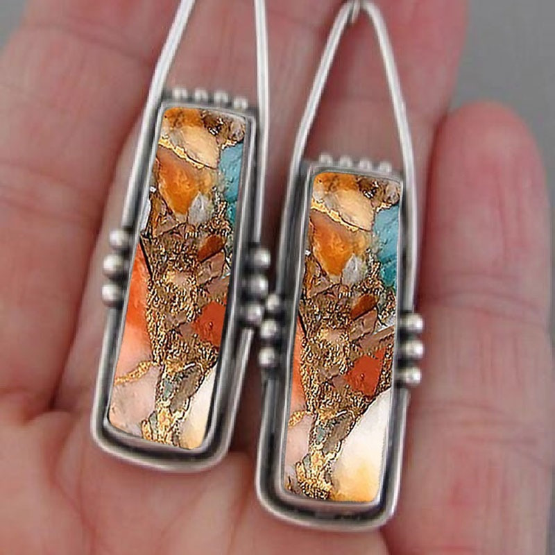 2PCS Retro Bohemian Earrings I - Men Accessories Aesthetic 리뷰 및 가격