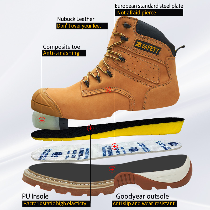 Cowhide Work Boots Genuine Lea - Men Accessories To Wear 리뷰 및 가격