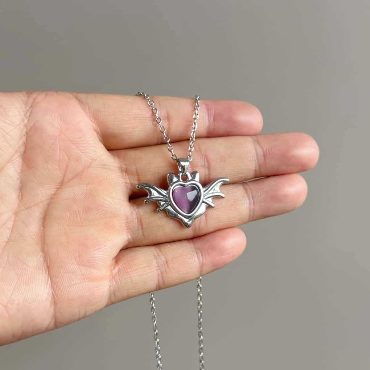 Gothic Vampire Bat Charm Neckl - Men'S Vampire Accessories 리뷰 및 가격