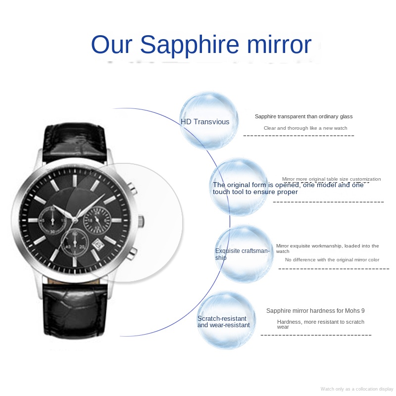 Flat sapphire glass watch crys - Men'S Accessories Armani 리뷰 및 가격