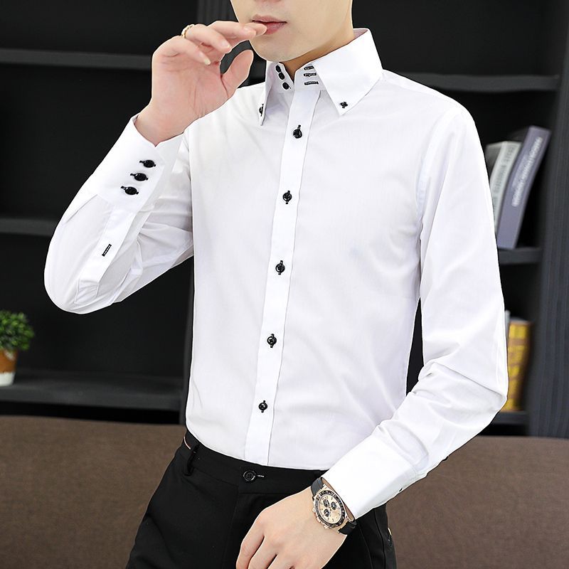 Spring Autumn Men's Executive  - Men Formal Wear Shirts recensione e prezzo