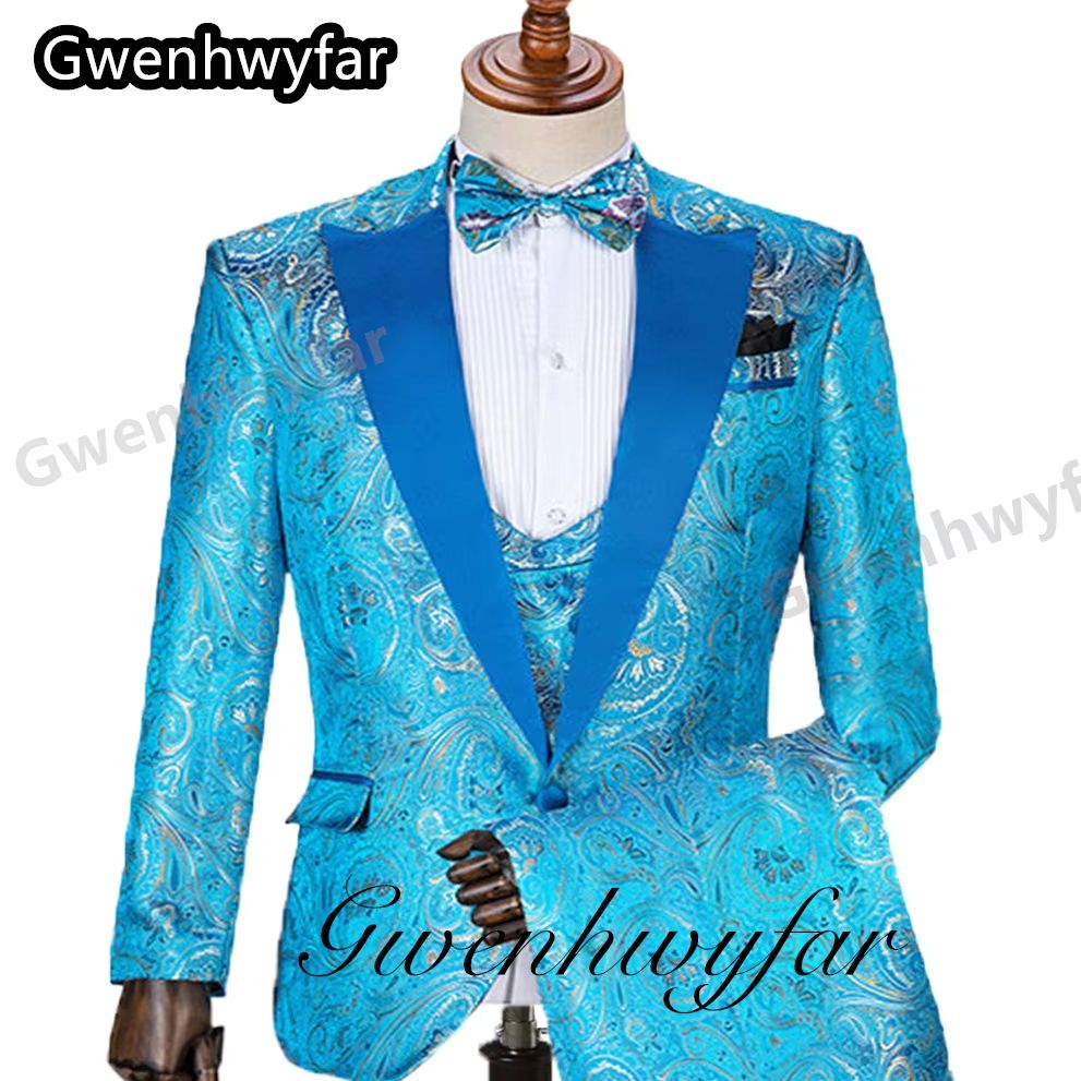 Gwenhwyfar Pattern Men Suits M - Men Formal Wear Pants recensione e prezzo