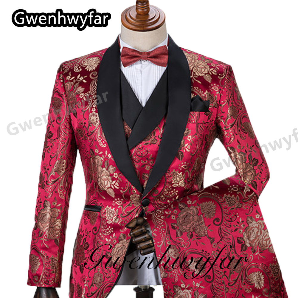 Gwenhwyfar Pattern Men Suits M - Men Formal Wear Pants recensione e prezzo