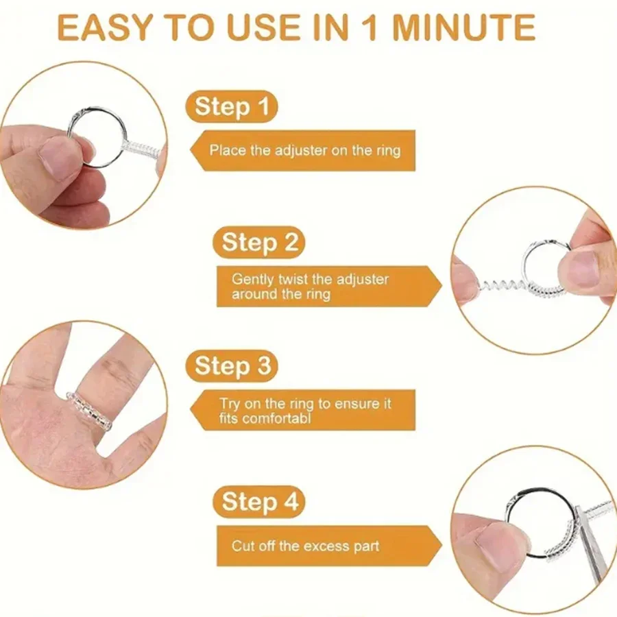 4/8pcs-Ring Size Adjuster-Invi - Men Accessories Ring 리뷰 및 가격