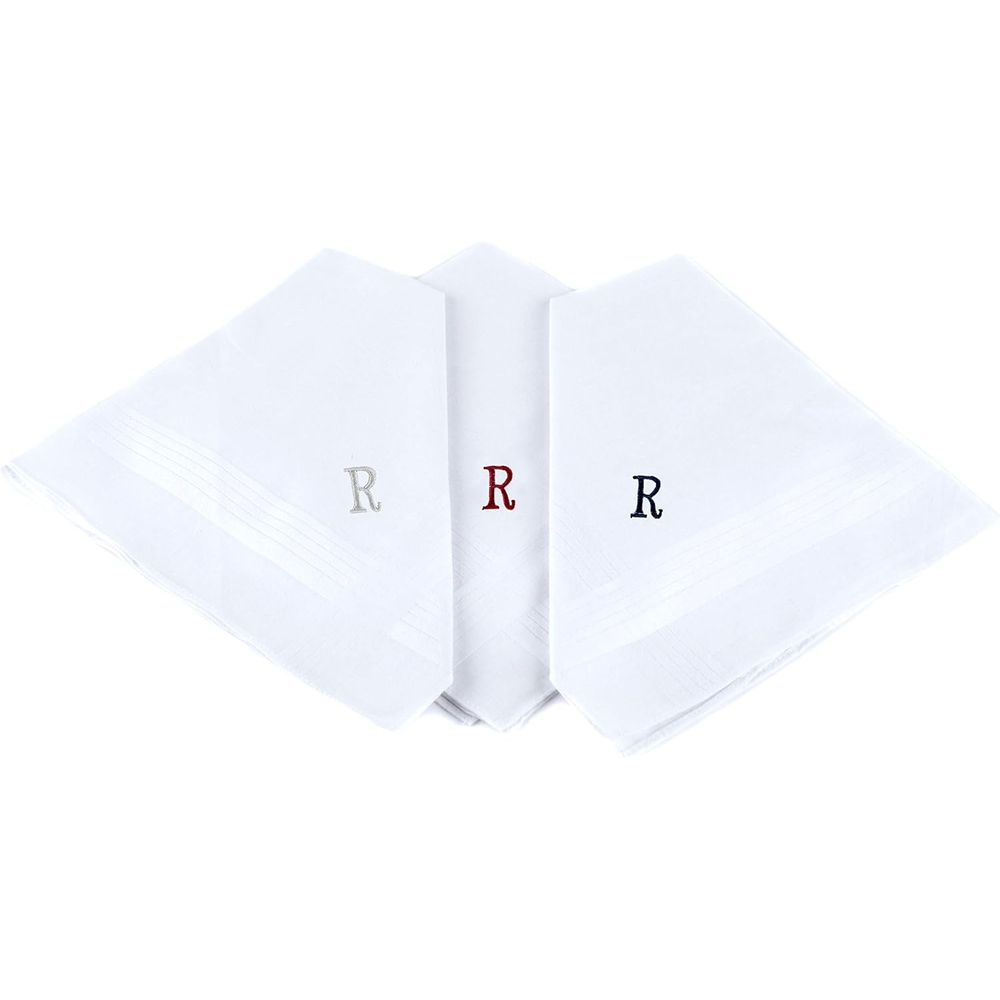 100% Cotton Men's Monogrammed  - Monogrammed Handkerchief recensione e prezzo