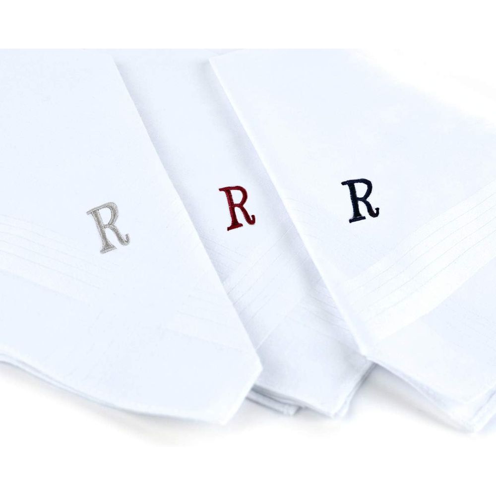 100% Cotton Men's Monogrammed  - Monogrammed Handkerchief recensione e prezzo