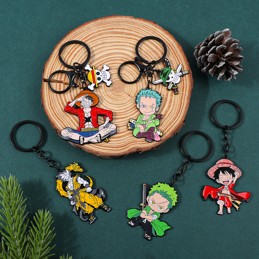 One Piece Anime Keychain Featu - Men Accessories Ring 리뷰 및 가격