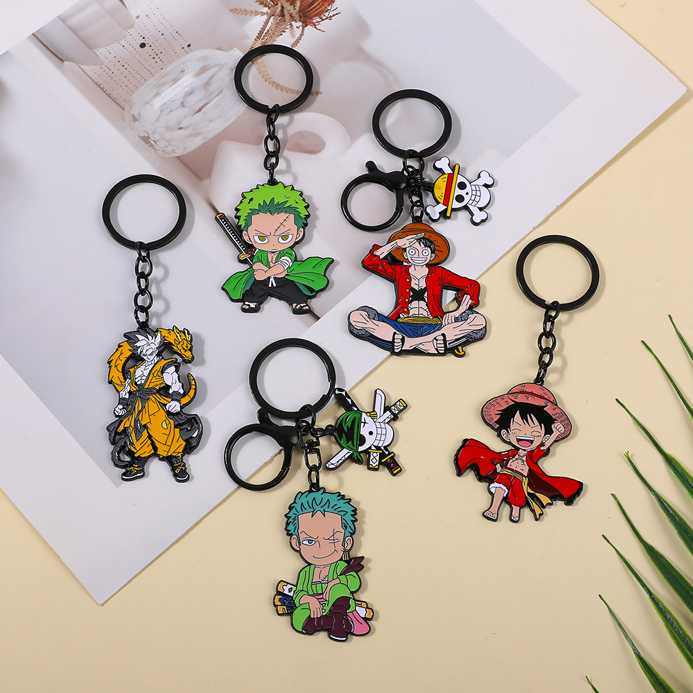 One Piece Anime Keychain Featu - Men Accessories Ring 리뷰 및 가격