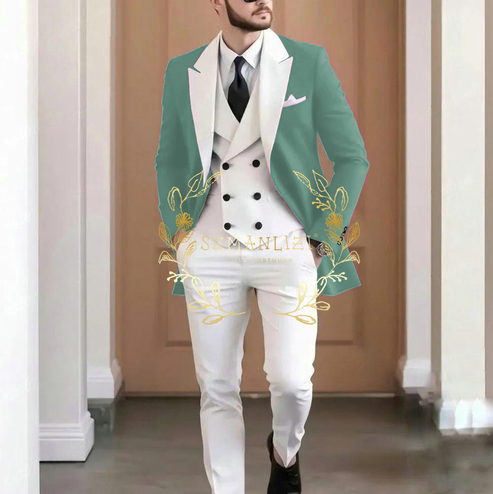 Elegant Burgundy 3-pieces Men' - Men Formal Wear Pants recensione e prezzo