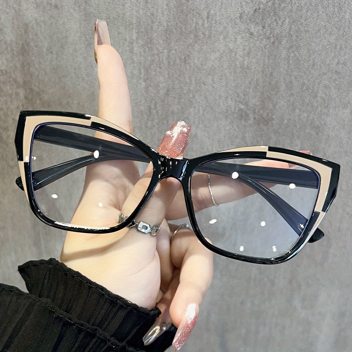 1PCS New Y2K Two-Tone Decorati - Men'S Accessories Glasses 리뷰 및 가격