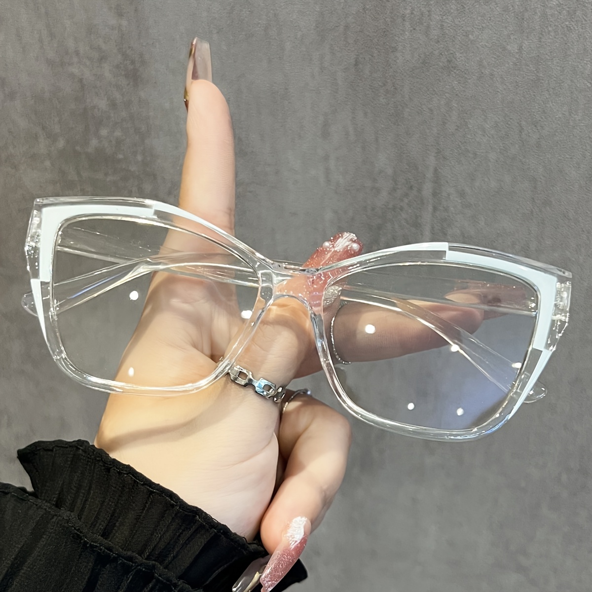 1PCS New Y2K Two-Tone Decorati - Men'S Accessories Glasses 리뷰 및 가격