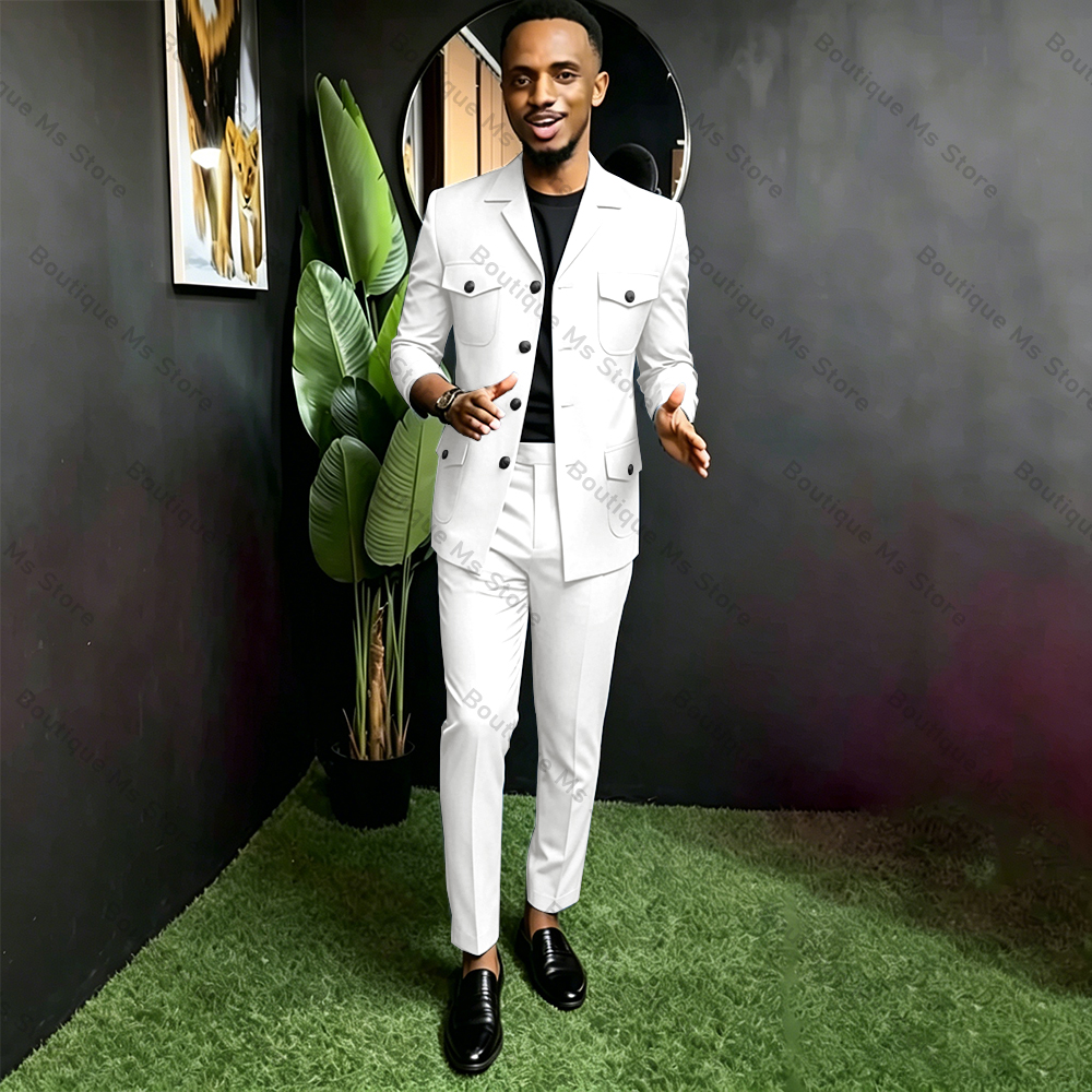 Men Safari Suit Two Piece Set  - Men Formal Wear Pants recensione e prezzo