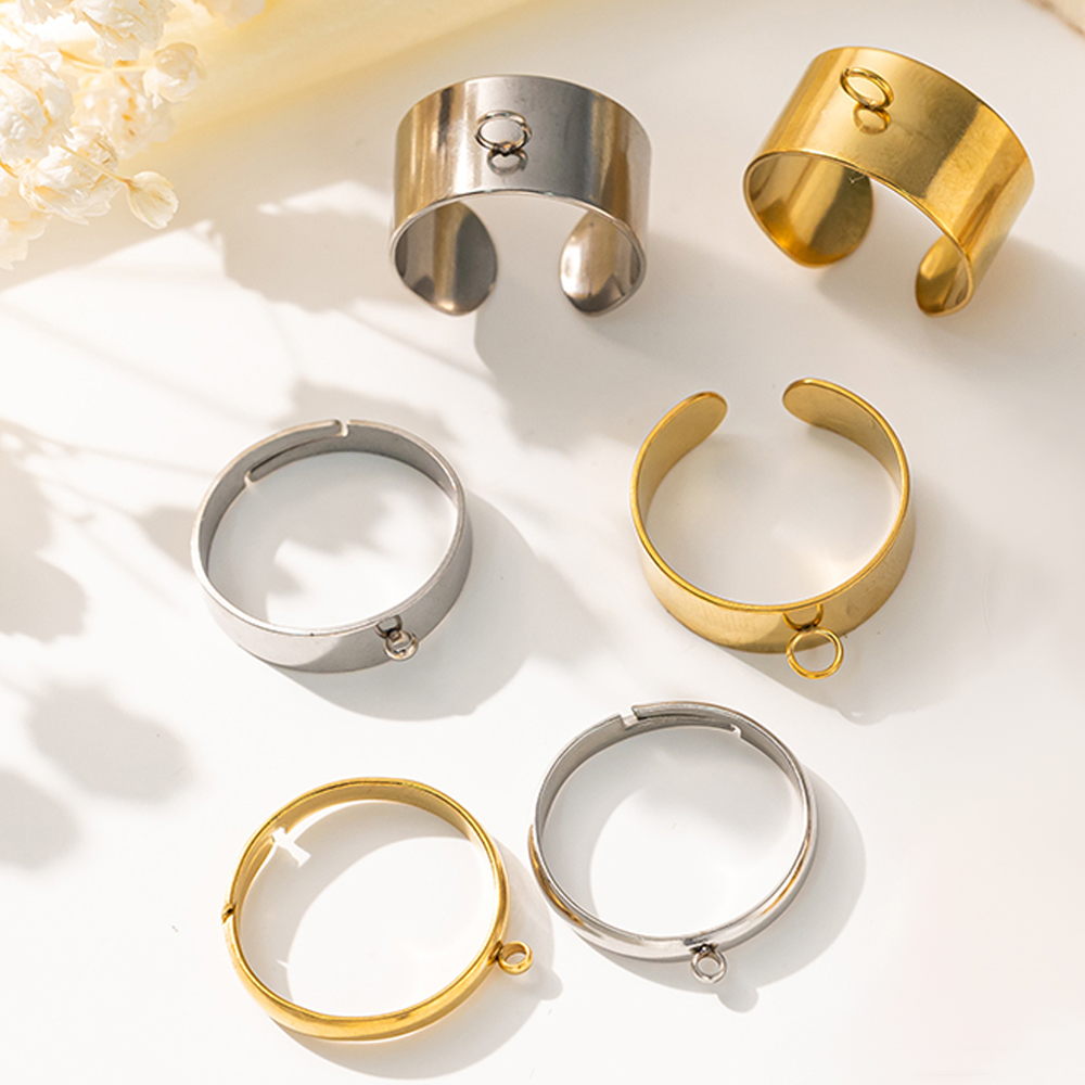 5pcs/Lot Stainless Steel Gold  - Men Accessories Ring 리뷰 및 가격