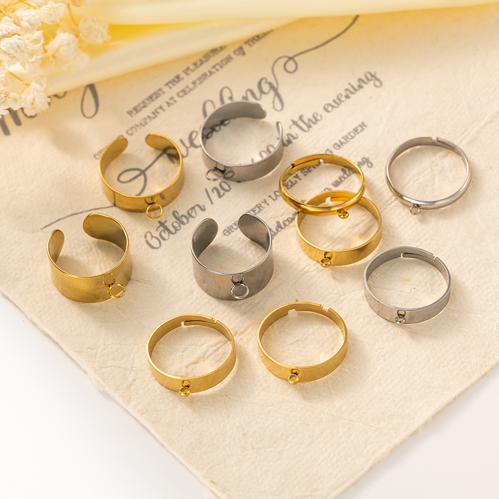 5pcs/Lot Stainless Steel Gold  - Men Accessories Ring 리뷰 및 가격