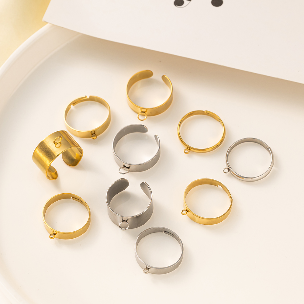 5pcs/Lot Stainless Steel Gold  - Men Accessories Ring 리뷰 및 가격