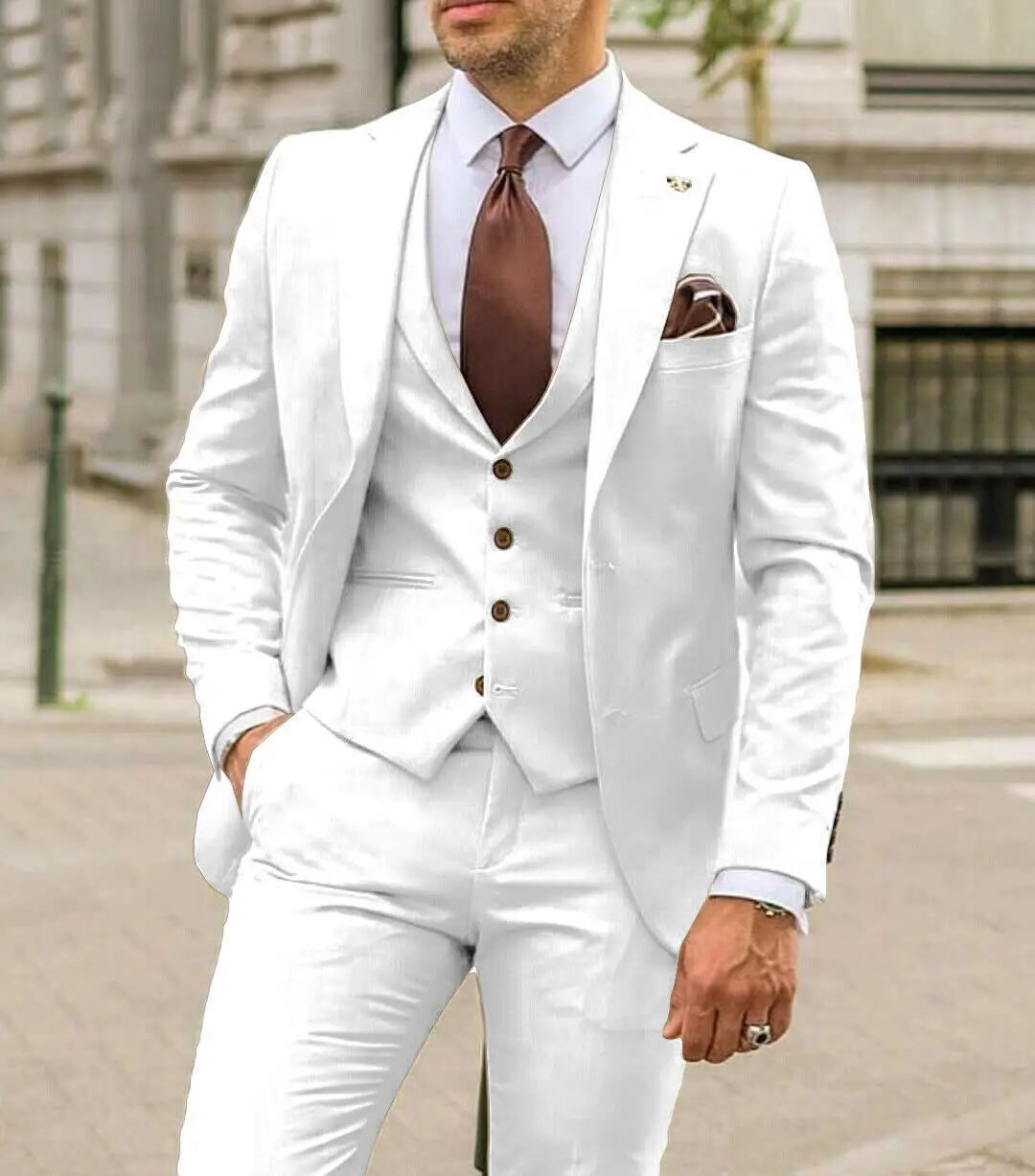 Notch Lapel Men Suits Slim Fit - Men'S Formal Wear In Winter recensione e prezzo