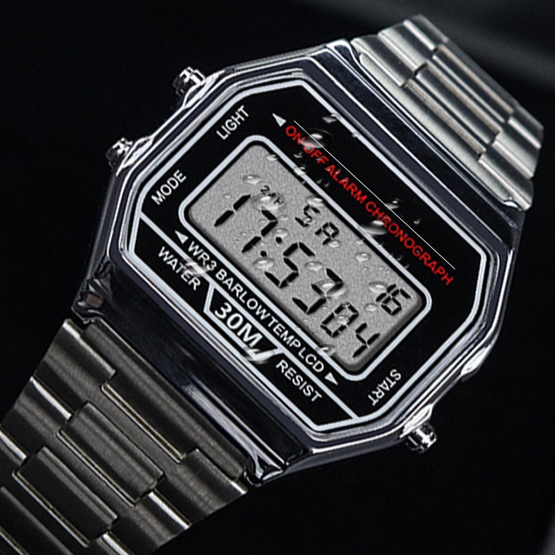 Luxury F91W Steel Strap Watche - Men Accessories For Wrist 리뷰 및 가격