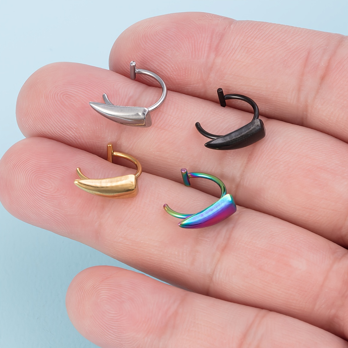1Pair Stainless Steel Vampire  - Men'S Vampire Accessories 리뷰 및 가격